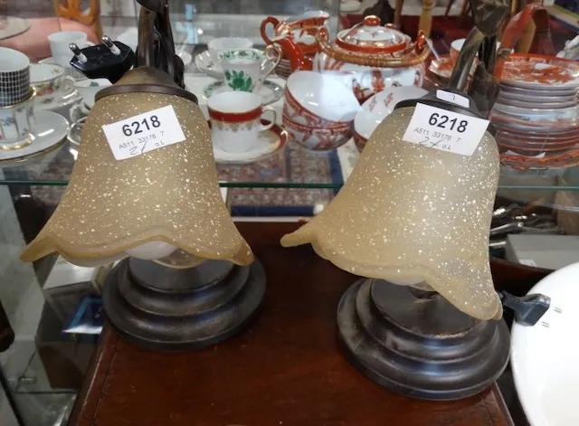 2 table lamps