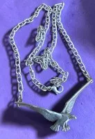 Серебряное колье 925 с орлом, д. ок. 50 см, 16,37 г
