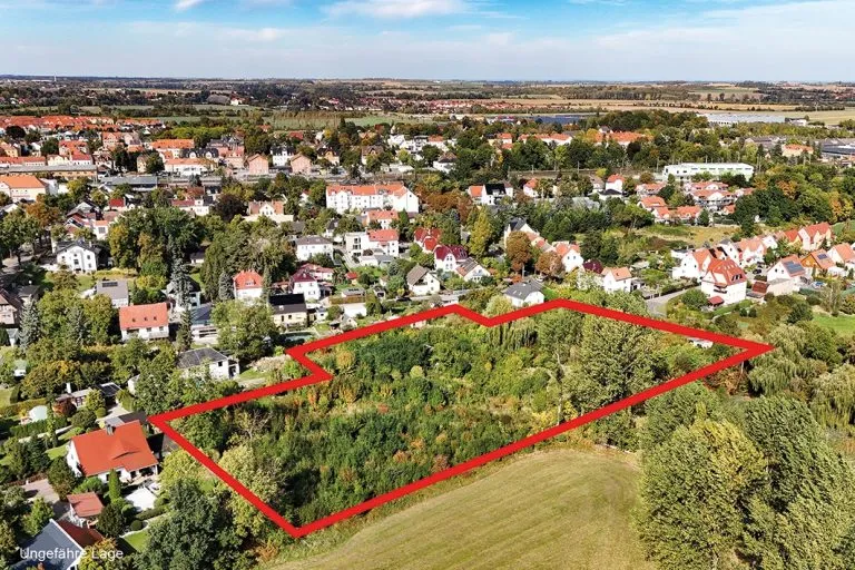 Terrain d'environ 10 906 m² à la limite de Leipzig – Borsdorf