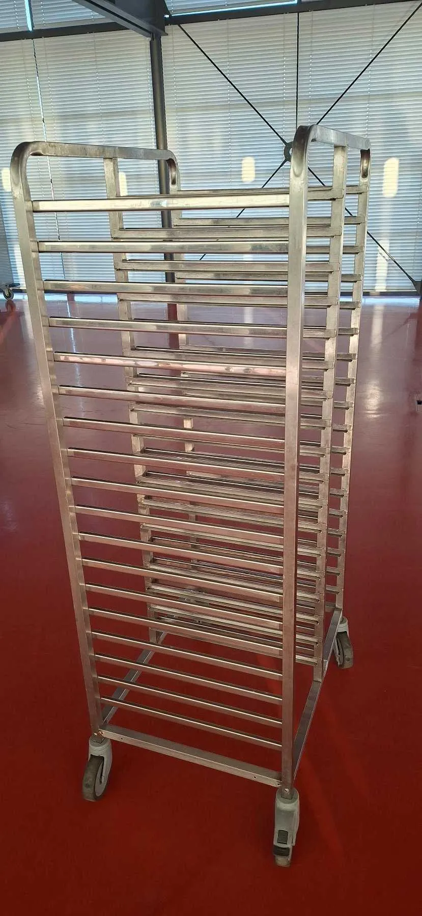 1 shelf trolley Rieber stainless steel