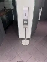 1 hand hygiene dispenser with stand