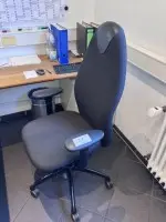 1 swivel chair with armrests