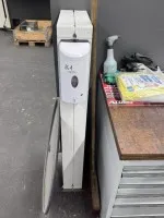 1 hand hygiene dispenser with stand