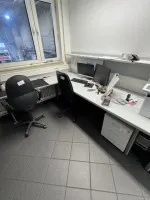 2 corner combinations with 3 filing cabinets and 3 swivel chairs