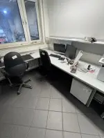 2 corner combinations with 3 filing cabinets and 3 swivel chairs