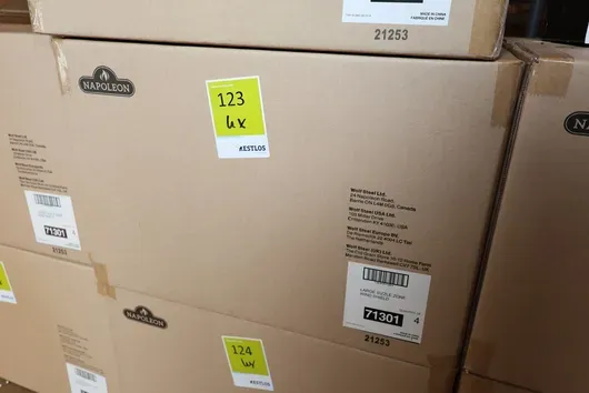 4 x Napoleon Sizzle Zone Brenner - Windschutz mit Spießhalter