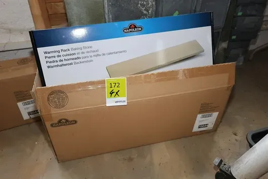 4 x Napoleon Keramik Warmhalteroste Backstein