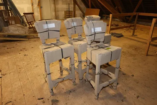 4 x Hochstuhl aus Holz