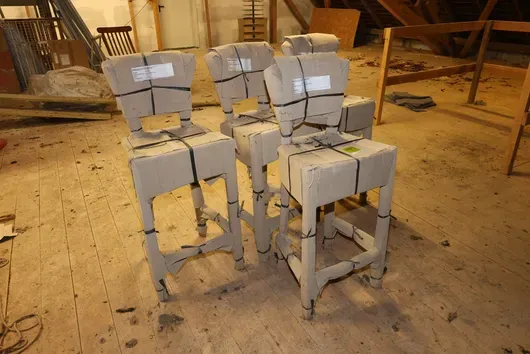 4 x Hochstuhl aus Holz