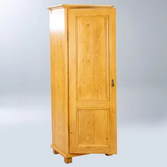 Úzká skříň, jehličnaté dřevo, Německo, 1. pol. 20. stol.