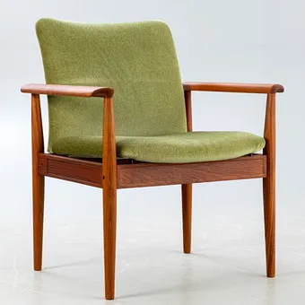 FINN JUHL. Křeslo 'Diplomat', teak, France & Son, Dánsko, 60. léta