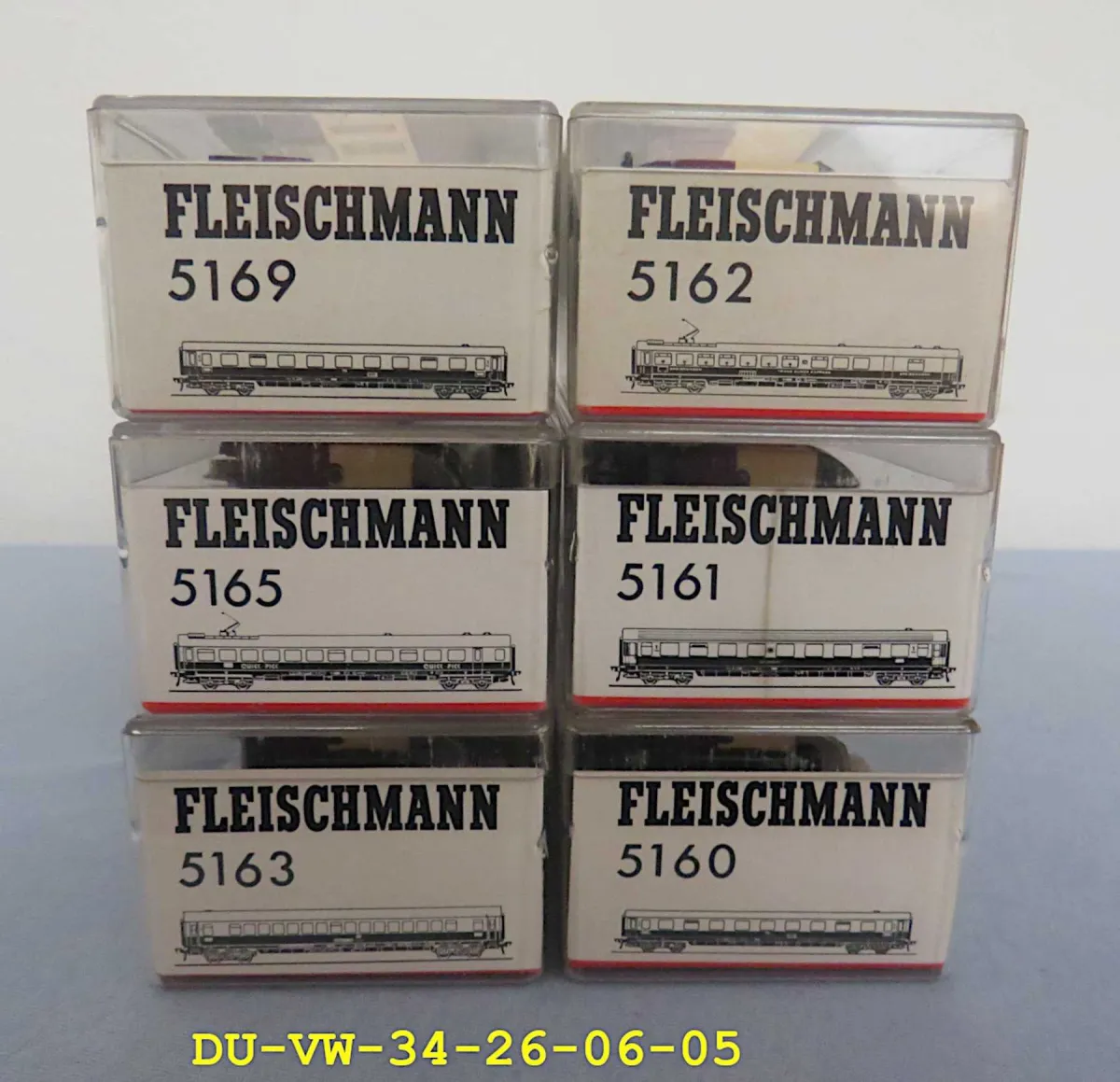 1 набор пассажирских вагонов TEE Fleischmann 6-элементный размер H0