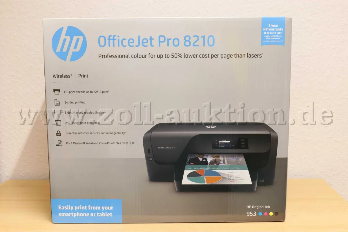 1 printer HP OfficeJet Pro 8210 - as new