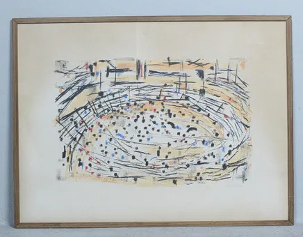 FRED ANDERSSON (1921-1989). 'Arena', lithografie, gelimiteerd, ed. 214/260, gesigneerd, Zweden.