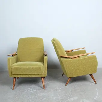 Para foteli z podłokietnikami / easy chairs z lat 50. (2).