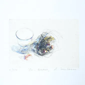 ALESSANDRO NOCENTINI (1949). Akwaforta, '' Bez tytułu '', limitowana.