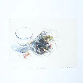 ALESSANDRO NOCENTINI (1949). Akwaforta, '' Bez tytułu '', limitowana.