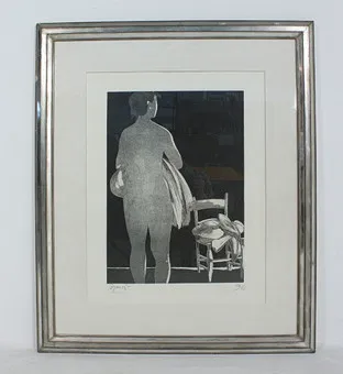 GIACOMO MANZU (1908-1991). Akwaforta, '' Senza titolo '', sygnowana, limitowana, 20/30.