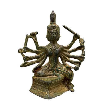Cast figure of the Hindu deity Durga.