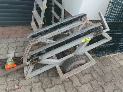 1 panel transport trolley, custom-built, metal