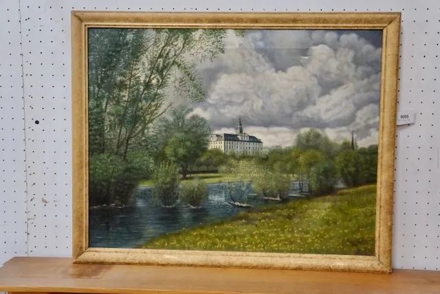1 Ölgemälde "Schloss am See"