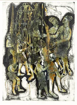 BRUCE ONOBRAKPEYA (B. 1932). Ikpono Veghomo.