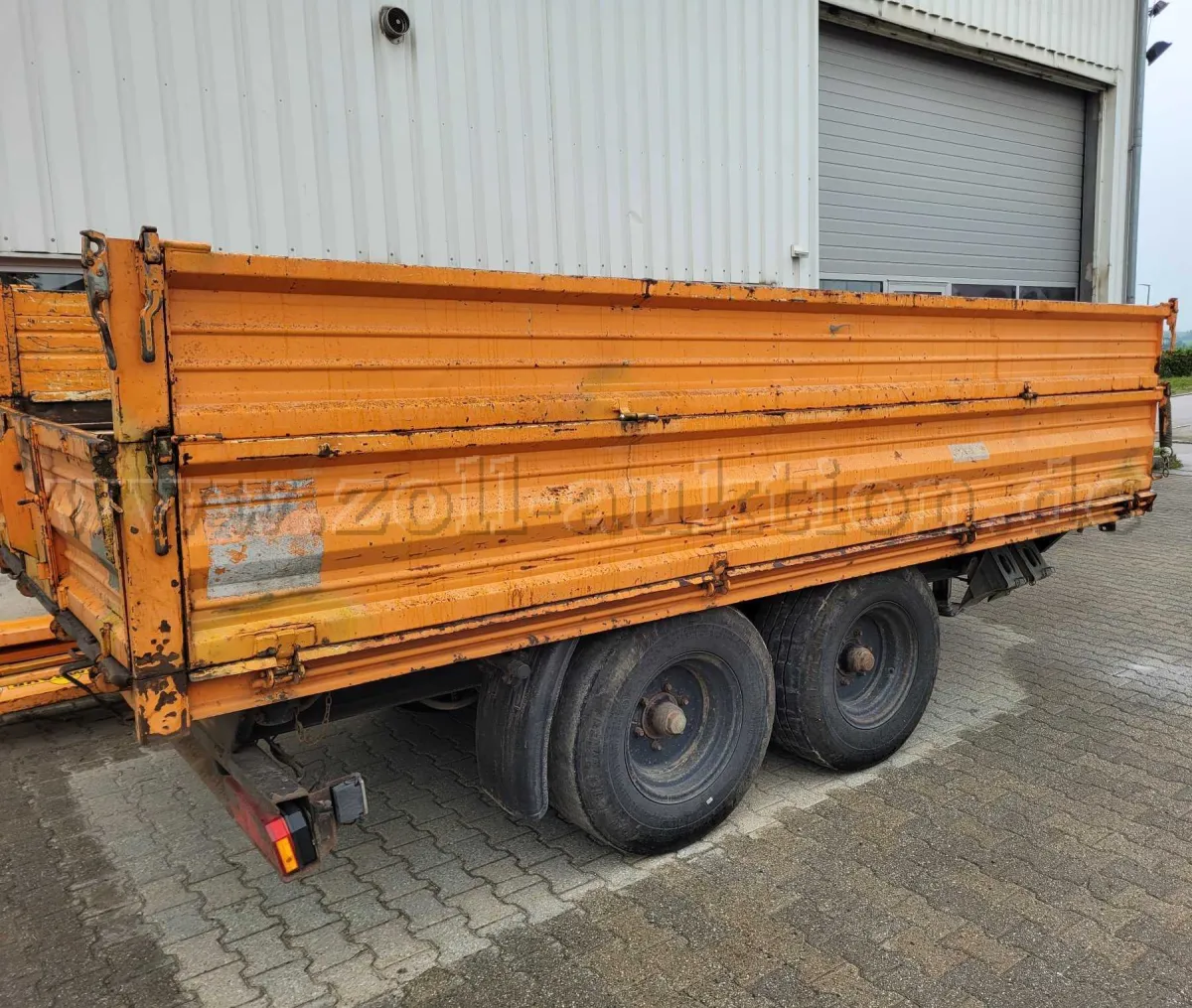 1 Obermaier påhængsvogn tandem-trevejs tipvogn type LTD 105