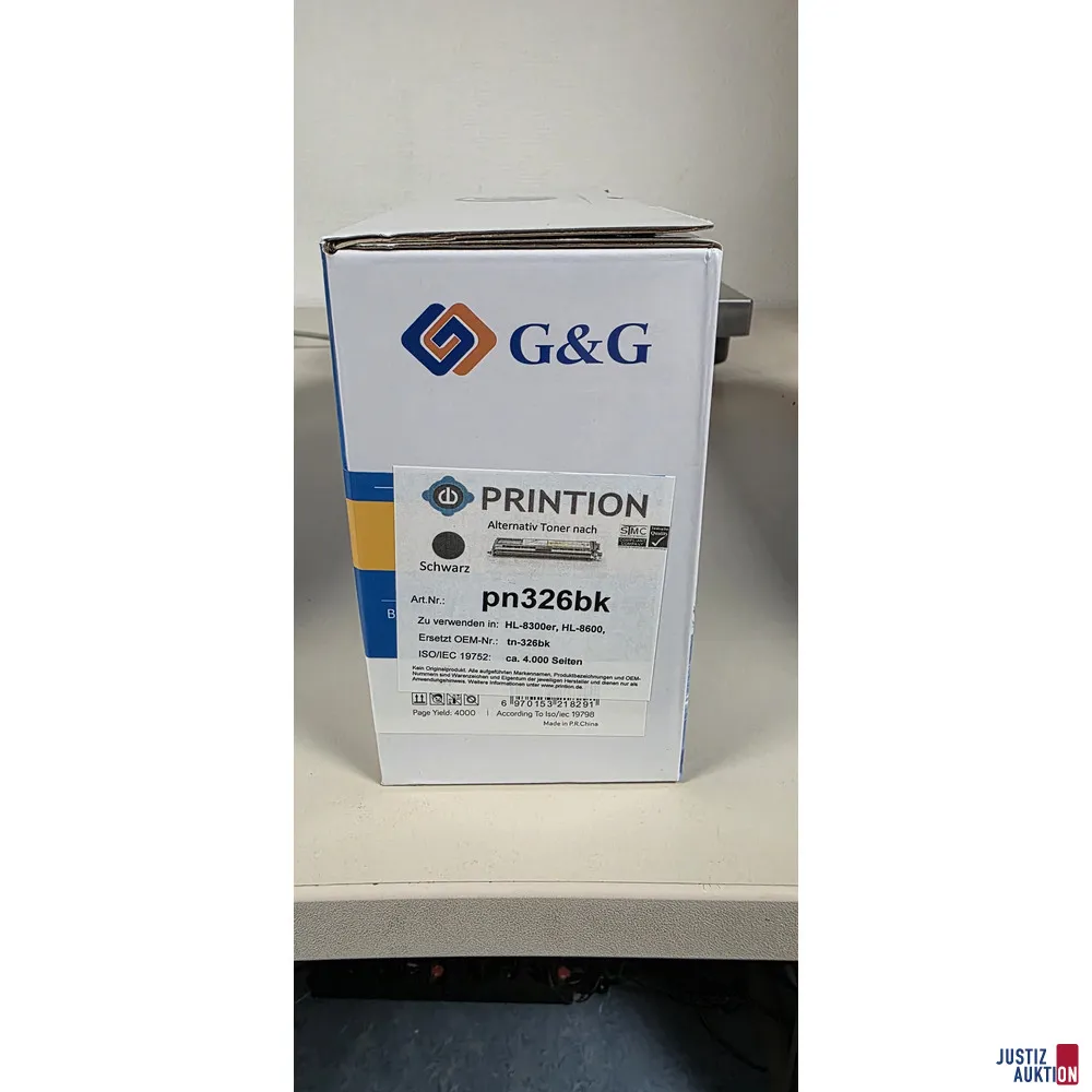 Toner Printion PN326 Zwart voor Brother