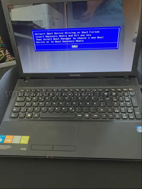 1 LENOVO G500 लैपटॉप, पावर सप्लाई के साथ, बिना ऑपरेटिंग सिस्टम (इस्तेमाल किया हुआ)