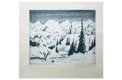 Bruno Goldschmitt - Vinterlandskap i Vorgebirge