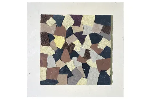 Hans Kern - Collage med stof