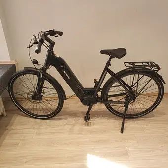 Bicicleta eléctrica GRUNDIG GCB-1 negra, Shimano 9 velocidades