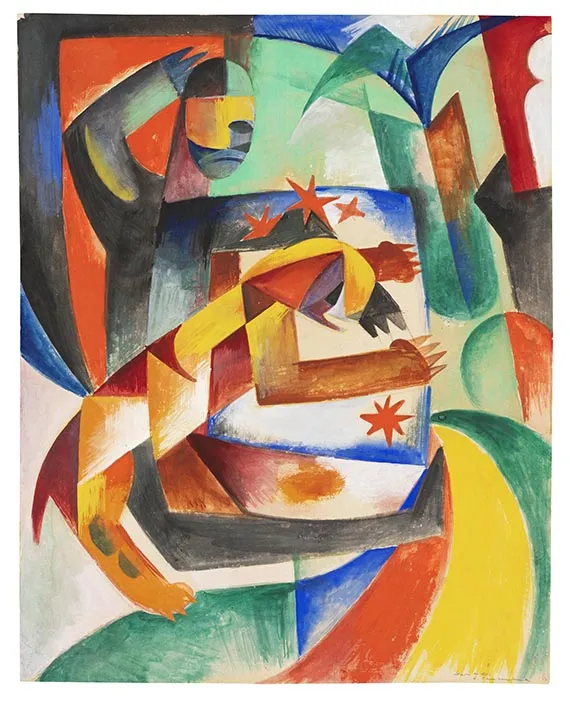 Heinrich Campendonk, costellazione (immagine stellare), 1913