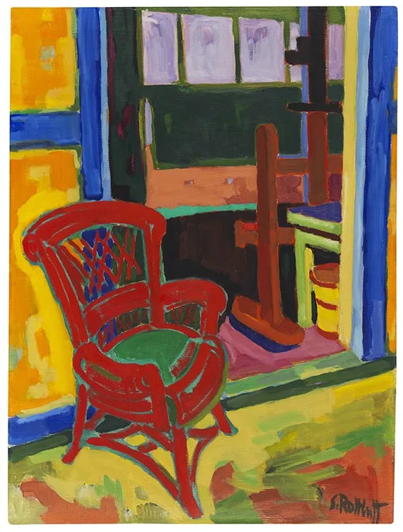 Karl Schmidt-Rottluff, Der rote Stuhl, 1951