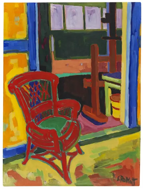 Karl Schmidt-Rottluff, Der rote Stuhl, 1951