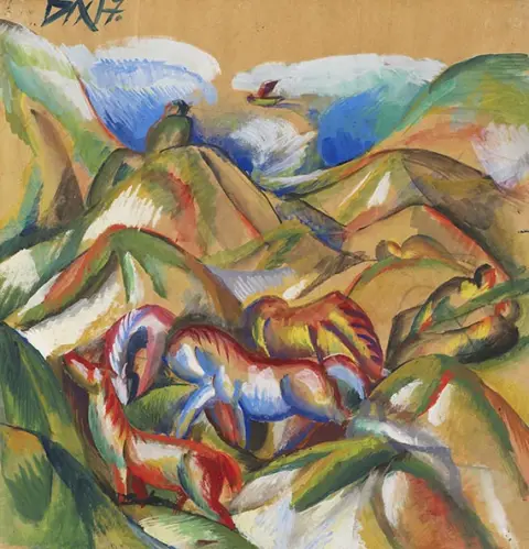 Otto Dix, Pferd am Nachmittag, 1917
