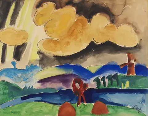 Karl Schmidt-Rottluff, Die Windmühle, 1922