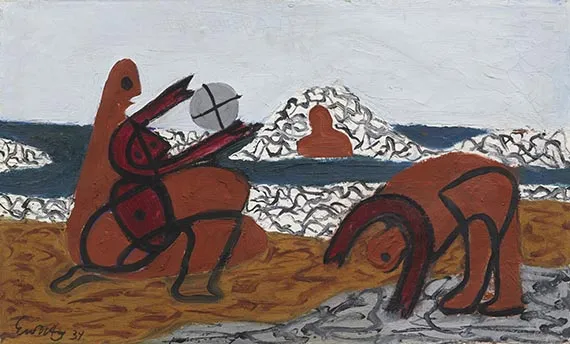 Ernst Wilhelm Nay, Ljudi u valovima II, 1934