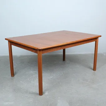 Dänischer Esstisch mit integrierten Butterfly-Einlegeplatten, Teak, 1970er.