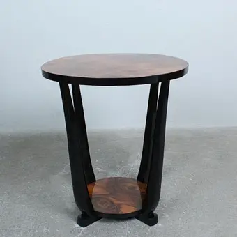 Art Déco, Runder Beistelltisch / Teetisch um 1930.