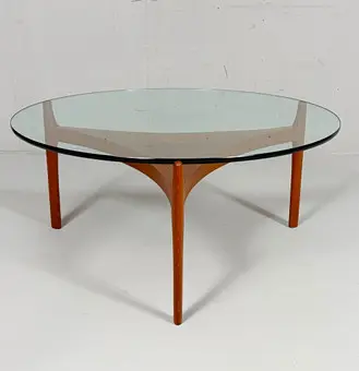 SVEN ELLEKAER. Coffee Table/Couchtisch von Sven Ellekaer für Christian Linneberg, 1960er, Teakholz.
