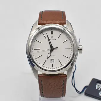 Festina، كوارتز، "F16777/1"، ساعة يد، فولاذ مقاوم للصدأ مصنفر، عرض daydate، معاصرة