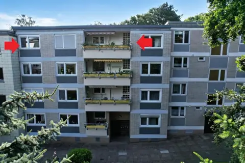 Appartement 3 pièces avec loggia à MH-Broich - classe énergétique C - loué