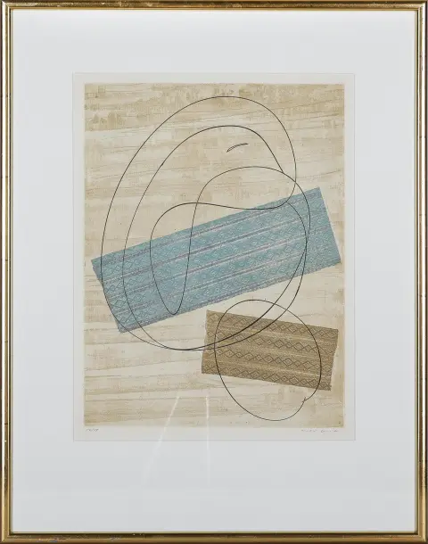 Max Ernst, r.u.handsig., Brühl 1891 – 1976 Paris, „Papier peint“, 1967, Radierung und Vernis-mou, 56/99, 44 x 33,7 cm (42038-4)