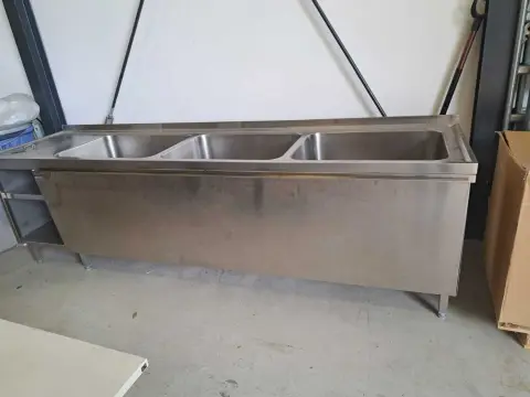 1 stół zlewozmywakowy Blanco ze stali nierdzewnej do gastronomii