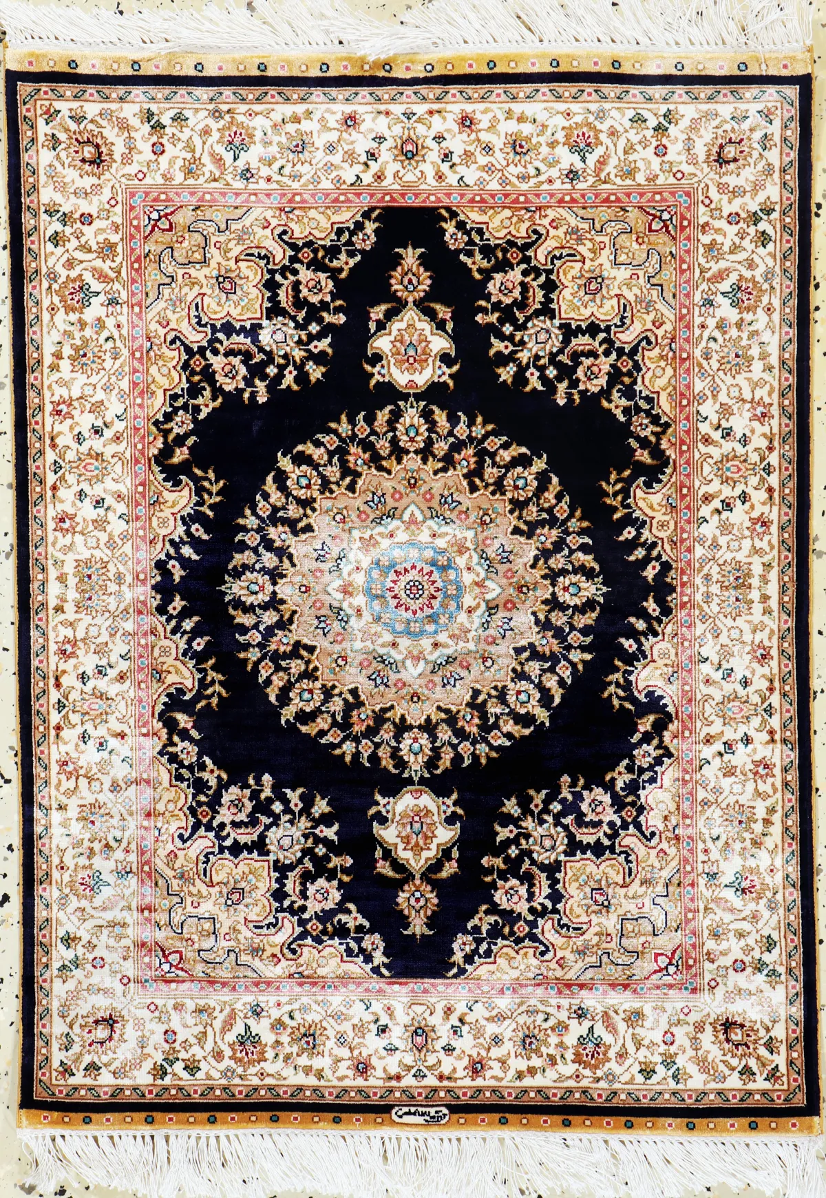 Hereke 丝绸,中国,20世纪末,纯天然丝绸,约 85 x 62 厘米,EHZ:1