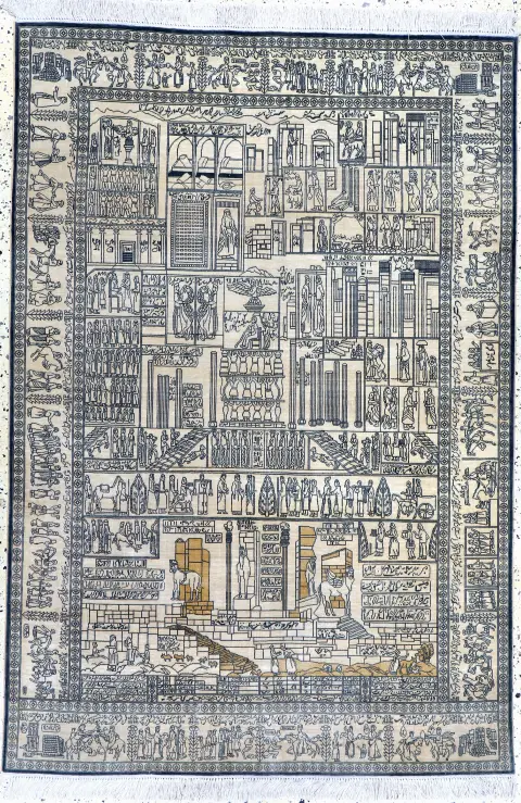Hereke Seide fein, China, Ende 20.Jhd, reine Naturseide, ca. 183 x 124 cm, EHZ: 2