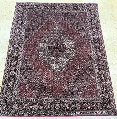 Bidjar Kork fino, Persia, finales del siglo XX, lana de corcho sobre algodón, aprox. 392 x 304 cm