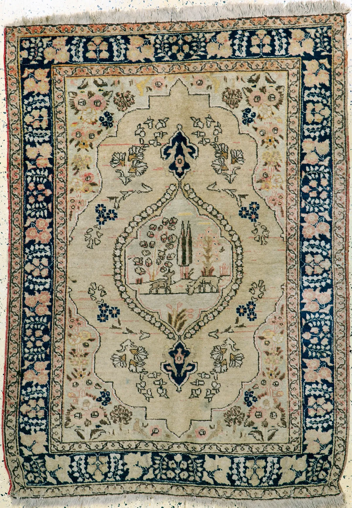 Tabriz antiguo, Persia, hacia 1900, lana sobre algodón, aprox. 178 x 132 cm, EHZ: 3