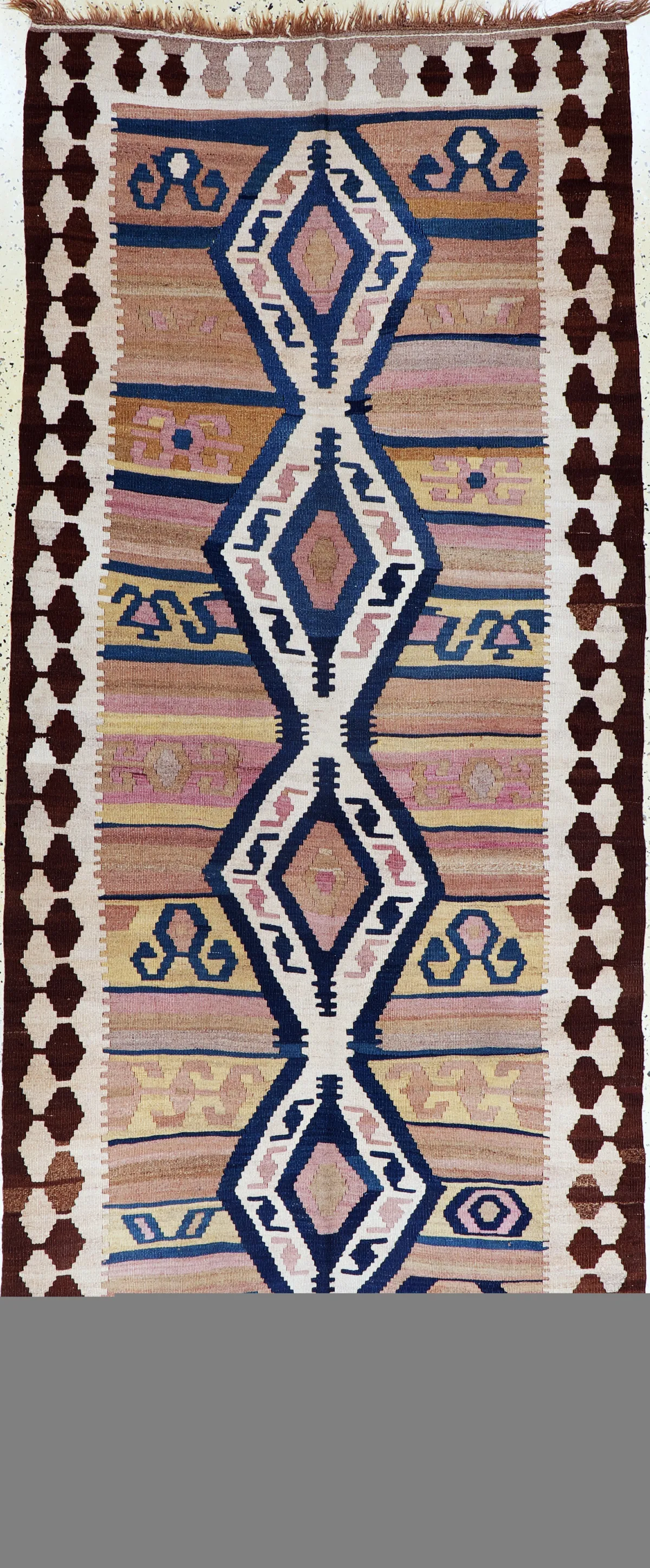 Kelim Bajtiar, Persia, principios del siglo XX, lana sobre lana, aprox. 310 x 130 cm, EHZ: 2